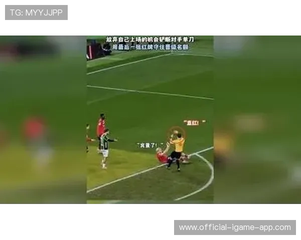 足球主裁摔倒被球员扶起